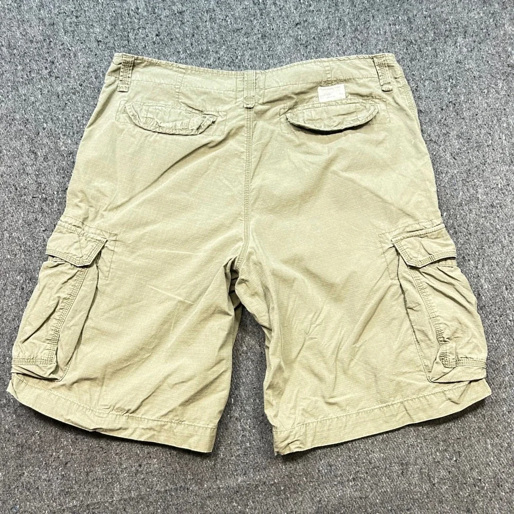 Polo Jeans Co Ralph Lauren Gorpcore Mens 40 Khaki Ripstop‎ Cargo Shorts Utility